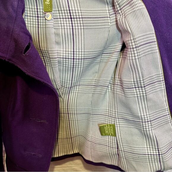 Soia and Kyo Purple Wool Coat- XS - Picture 8 of 10